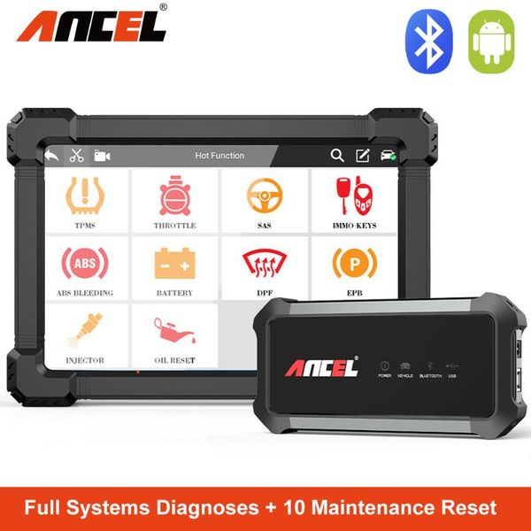 

full system obd2 car diagnostic tool professional code reader epb abs injector coding oil reset automotive scanner tools