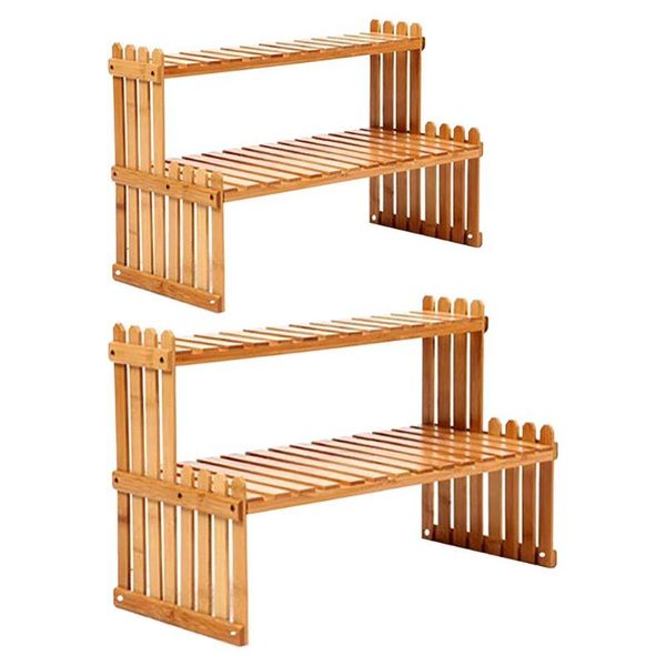 

planters & pots bamboo plant shelf durable natural flower rack stand for frame windowsill office deskgarden decoration outdoor