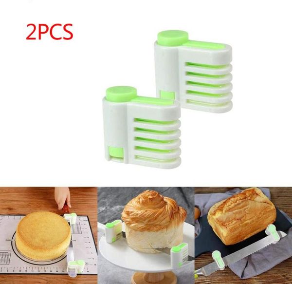 

pcs diy cake slicers 5 layers bread cutter leveler slicer set cutting fixator decor tool kitchen bakeware baking & pastry tools