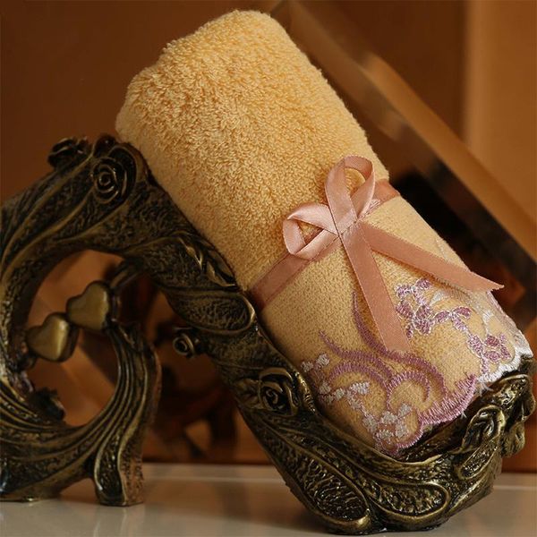 

towel [2pcs] face wash men and women diary soft solid color stretch absorbent cotton honeycomb satin high-end fabric wedding