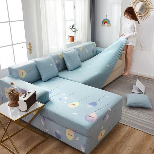 

chair covers modern printed floral sectional slipcovers elastic stretch sofa cover set for living room couch non-slip l shape furniture