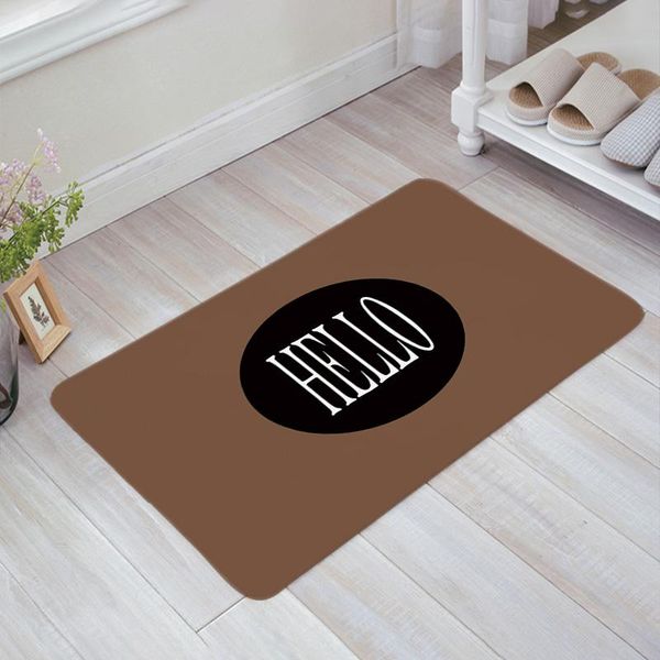 

cushion/decorative pillow hello mat bedroom entrance doormat home floor decoration living room carpet bathroom non-slip rug