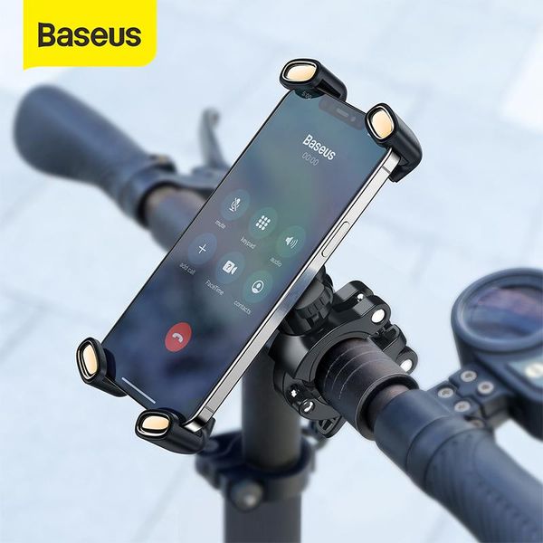 

cell phone mounts & holders baseus bicycle holder for motorcycle mobile cellphone bike handlebar clip stand gps mount bracket