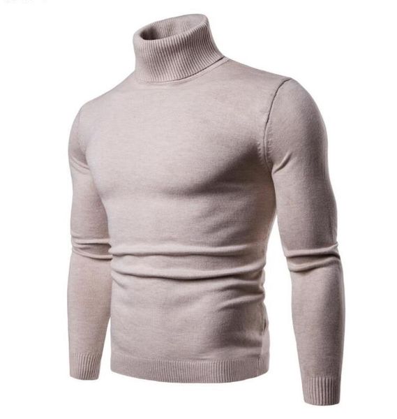 

men's winter turtleneck sweater slim korean solid turtleneck shirt male thickened turtleneck sweater, White;black