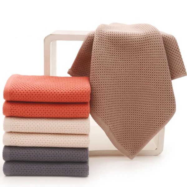 

towel yfashion cotton super soft honeycomb solid color absorbent portable hair face towels travel bathroom for home