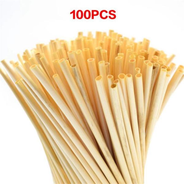 

drinking straws 100pcs/set disposable eco wheat reusable organic portable degradable dining bar accessories