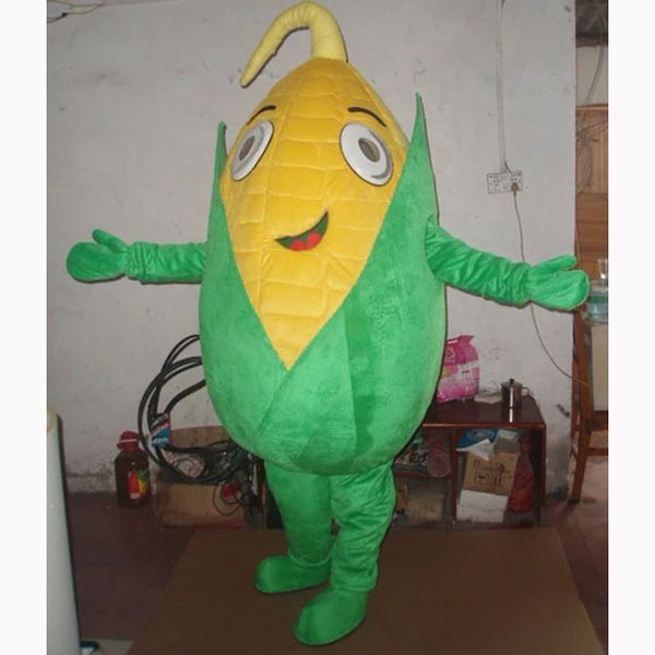 

yelloe sweet corn mascot costumes halloween fancy party dress cartoon character carnival xmas easter advertising birthday party costume outf, Red;yellow