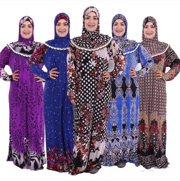 

islamic prayer abaya dress ramadan hijab turkish muslim saudi arabia women tunic caftan musulman maxi long ropa islamic robe, Red