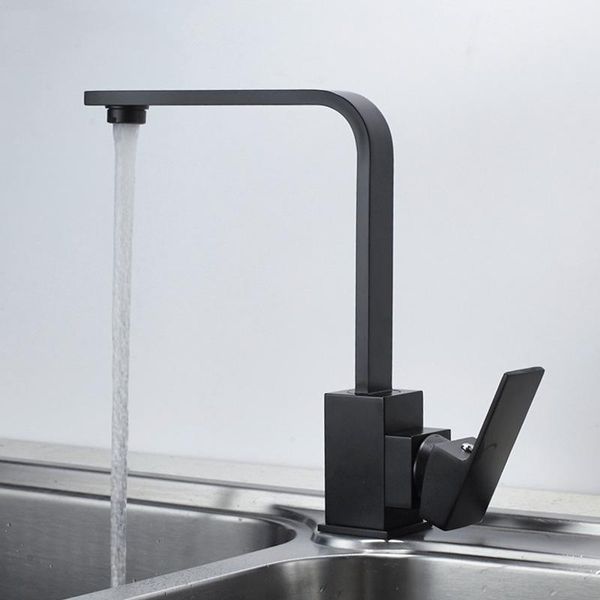 

kitchen faucets 3 styles brass sink faucet swivel mixer single holder hole black tap
