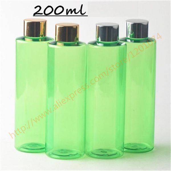 

storage bottles & jars 200ml pretty colors pet bottle with aluminum lid + reducer,essential oil/liquid/moisturizer/facial water container