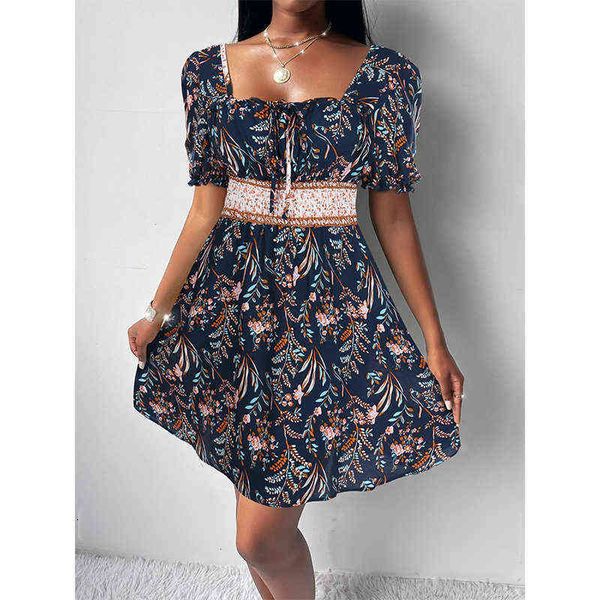 

casual dresses women's fashion open back short sleeve printed dresses, Black;gray
