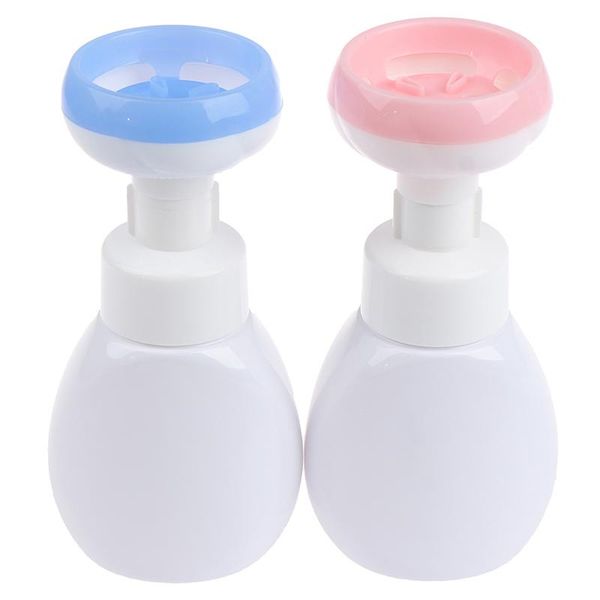 

liquid soap dispenser 250ml cute petal mousse foam hand flower-shaped sanitizer with clip press washing for kids adult