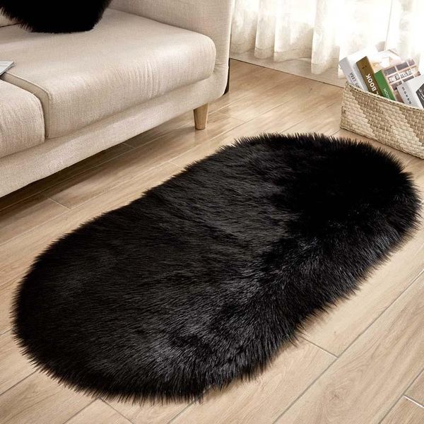 

soft faux sheepskin hallway porch cushion rug plush el coffee bar carpet white bedside mattress carpets