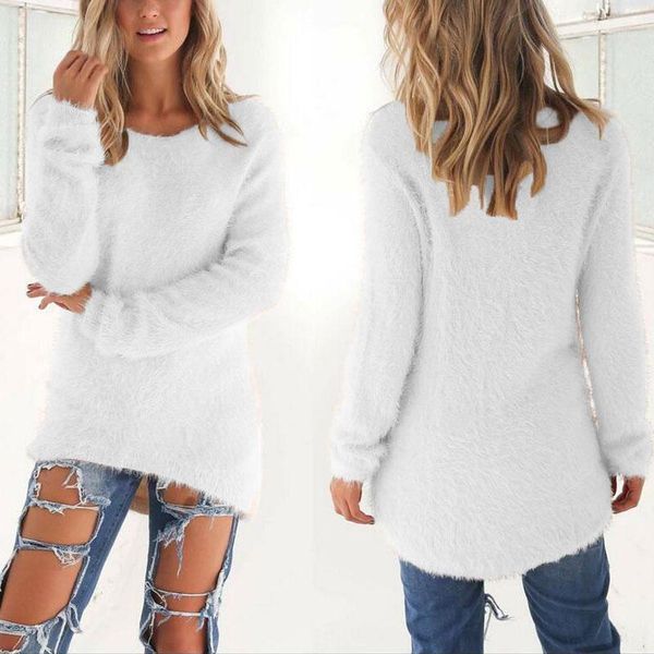 

women's sweaters ly spring autumn sweater women loose long sleeve solid warm pullovers do99, White;black