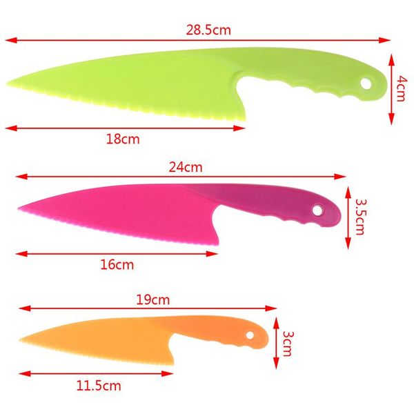 

3pcs/set kitchen cooking gadgets pizza cutter knife dough cake cuttings diy baking tools & pastry