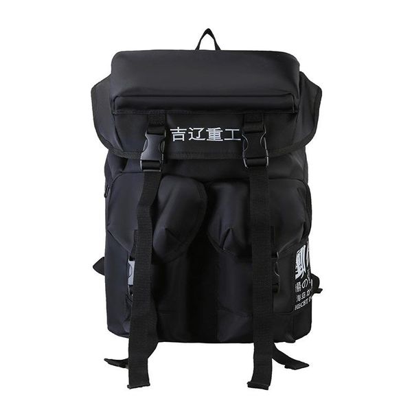 

backpack cnatp tactical functional travel hip hop backpacks men hasp ribbons oxford streetwear sport casual student school bags