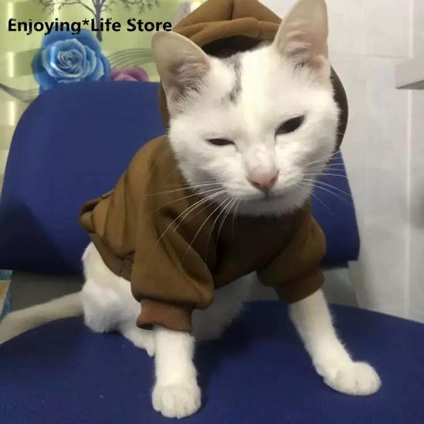 

pet cat hoodie sweater winter warm clothes kitten coat jacket clothing puppy dog costumes