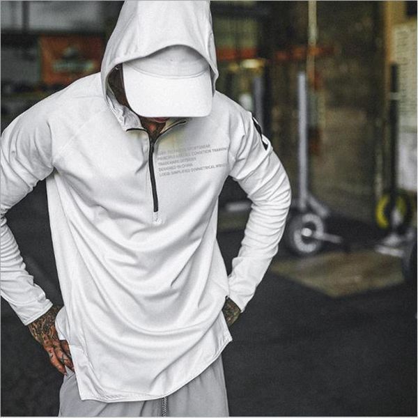 

men's hoodies sweatshirt hooded sportswear casual jacket male pullover coat, Black
