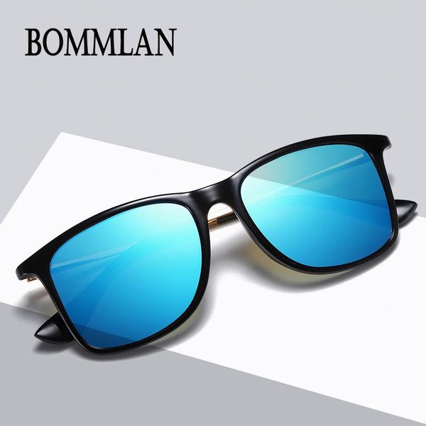 

brand 2021 fashion men's sunglasses tr square colorful female driver driving polarized, White;black