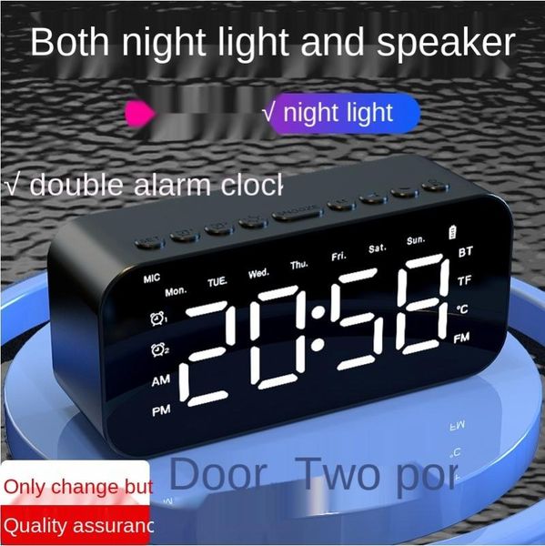 

outdoor speakers wireless bluetooth speaker alarm clock portable subwoofer bluetooth, stereo, suitable for smart phones, tablets, mp3