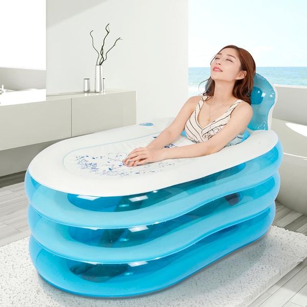 

bathing tubs & seats creative family bathtub inflatable thickened folding children's 140x75x70cm