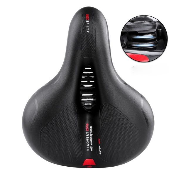

bike saddles bicycle leather surface comfortable riding seat shockproof saddle