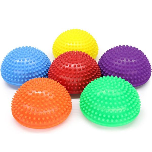 

yoga balls 2pcs training equipment foot massage ball half 16cm pvc skills