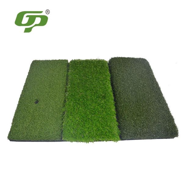

golf training aids 24''x16.9''golf hitting mat indoor outdoor tri-turf with tees hole practice protable