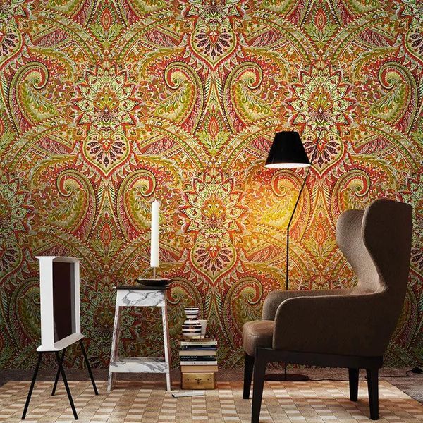 

wallpapers bedroom room decor waterproof wearable sofa tv background wallpaper bohemia home wall stickers decoration salon