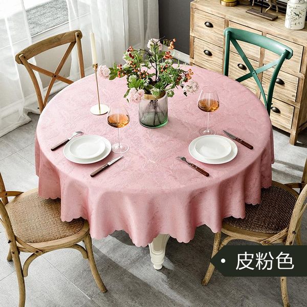 

table cloth european round household light luxury tablecloth restaurant tea mat el