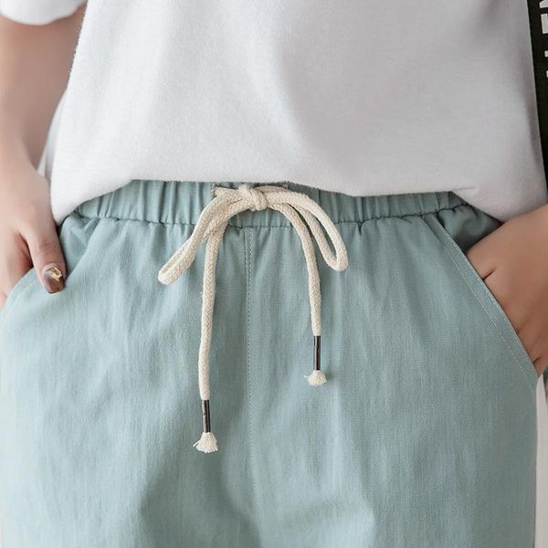 

women's pants & capris cotton linen ankle length summer autumn casual trousers pencil leisure fashion striped women pant black green pi, Black;white