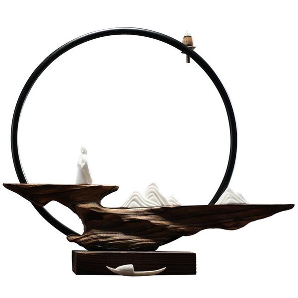 

fragrance lamps backflow incense burner creative office living room smoke fountain vintage quemador de incienso home decor eb5xl