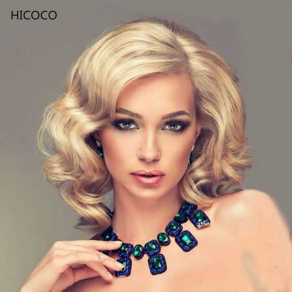 

synthetic wigs style fluffy fashion lady golden wig hair, Black