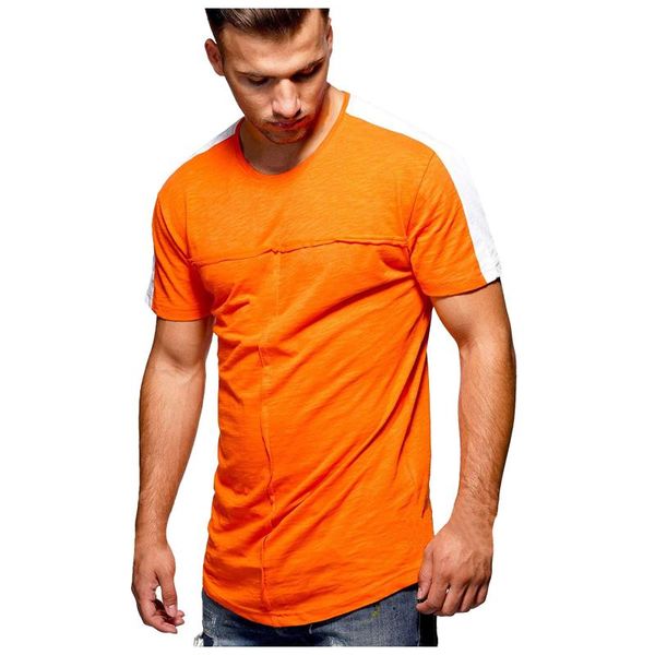 

men's t-shirts summer brand hip hop t-shirt men casual o-neck streetwear patchwork cotton mens, White;black
