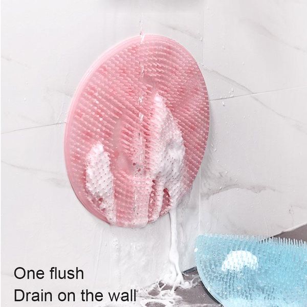 

bath mats foot brush massager non slip shower tub mat with suction cups tpr cleaner exfoliator pads hyd88