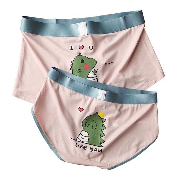 

underpants haleychan 1pcs modal cartoon couple's underwear boxershorts men mens boxers briefs for women's panties, Black;white