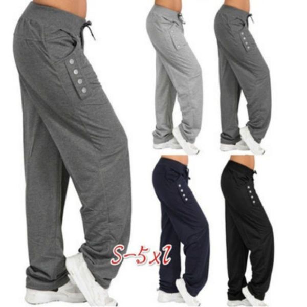

women's pants & capris solid color lace trousers casual loose straight, Black;white
