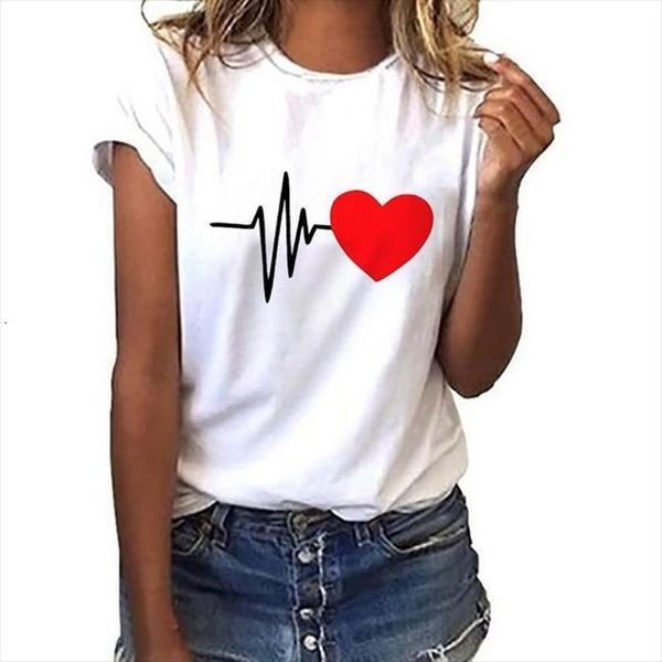 

summer 90 s heart shaped mens t shirts and women printed ladies casual harajuku short sleeve o neck tees, White;black