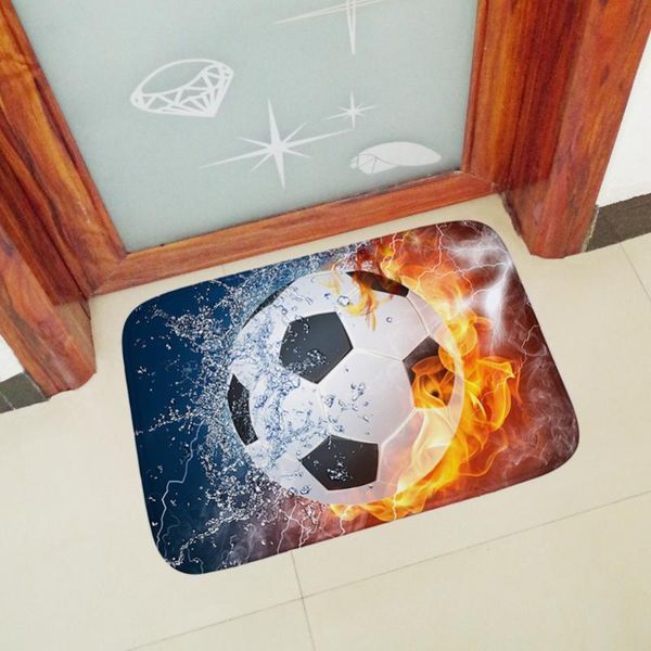 

carpets flannel carpet football fire pattern floor mat room area rug living rectang kids boys girls play