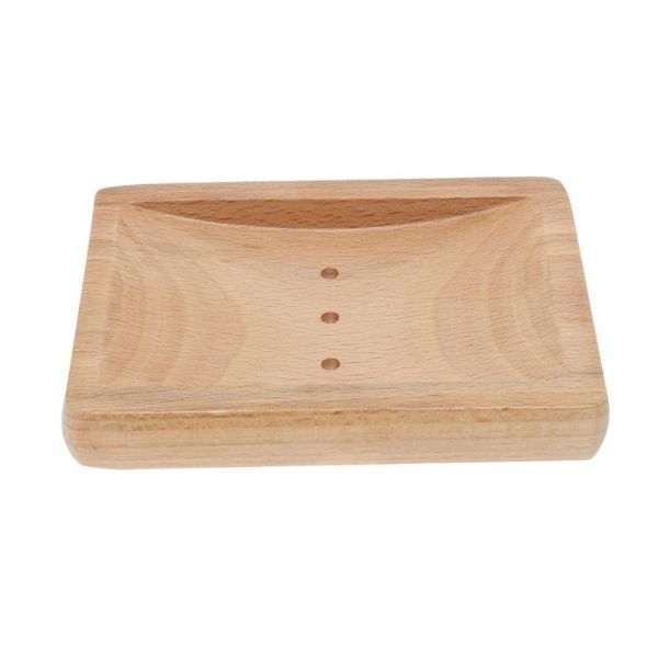 

soap dishes wooden dish holder simple rustic draining box for home bathroom (square shape)