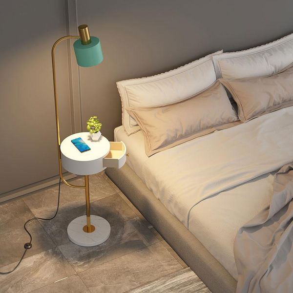 

floor lamps modern simple lamp for tea table living room sofa bedroom study stand nordic iron art drawer light led vertical