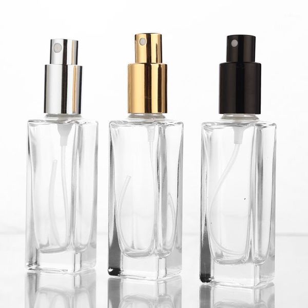 

storage bottles & jars 30ml glass spray perfume bottle refillable transparent black travel atomizer mist dispenser cosmetic makeup contain