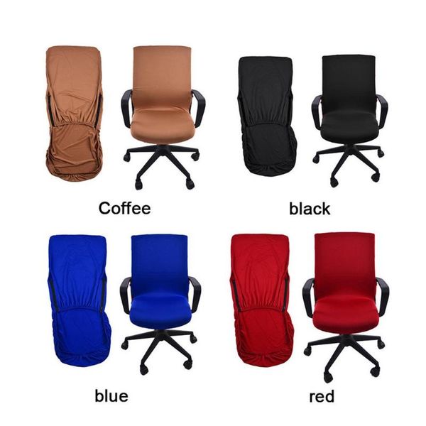 

chair covers 3sizes siamese office cover swivel computer armchair protector executive task slipcover internet bar back seat