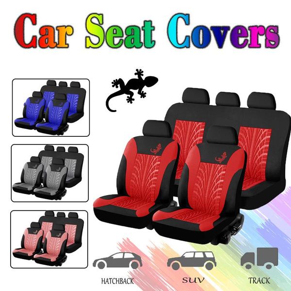 

gecko print colorful universal car front seat cover interior decor printing fashion patterns auto full cushion fit for all cars covers