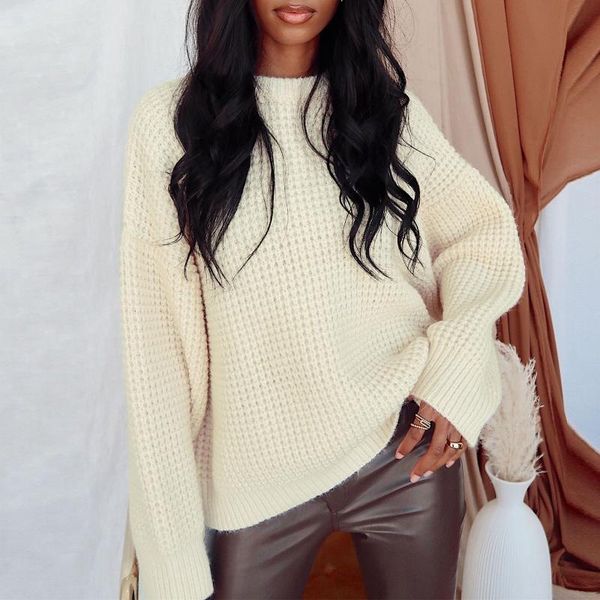 

women's sweaters stripe women o-neck long sleeve 2021 pullover autumn winter loose knitted sweater korean fashion clothes mujer, White;black