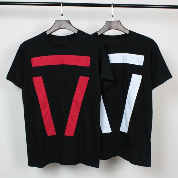 

t shirt 2021 summer trend personalized versatile inverted triangle patch color contrast couple's casual short sleeve, White;black