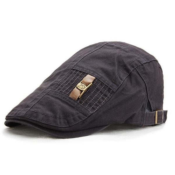 

berets style men's and women's british retro cap sun hats, Blue;gray