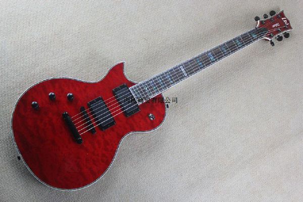 

emg pickup left hand espp ltd deluxe nj-1000 red electric guitar with active pickup guitar @30