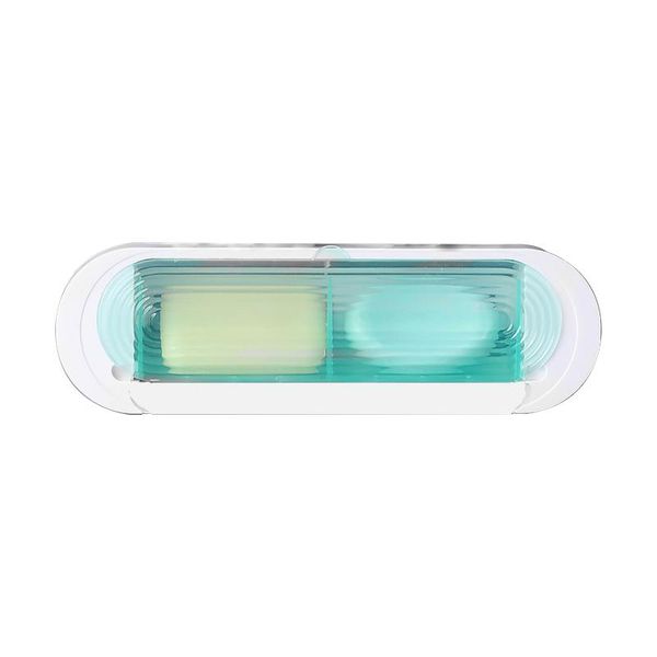 

soap dishes flip lid box wall mounted holder quick draining shower container self-adhesive organizer for sponges