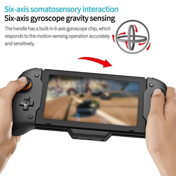 

non-slip push-in gamepad double motor inline controller for switch handheld grip console game controllers & joysticks